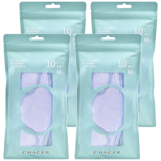 CHACER 佳和口罩 成人4D立體醫用口罩, 晴空朝藍, 10片, 4包