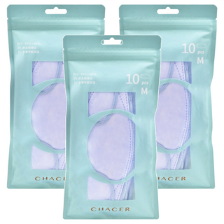 CHACER 佳和口罩 成人4D立體醫用口罩, 晴空朝藍, 10片, 3包