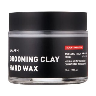 GRAFEN 12H 持久強力定型硬泥髮蠟 75ml, 1罐