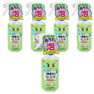 LEC 激落君 倍半碳酸鈉 電解水泡沫噴霧 清潔劑 400ml - 日本製造, 5瓶