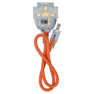 FONG HUA 崶華 C型動力線 附過載, 2尺, 紅色 + 灰色, 1個