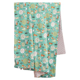 Annette 嬰兒/兒童 精梳棉安撫毯, 120 x 150cm, 童話森林, 童話森林 綠色