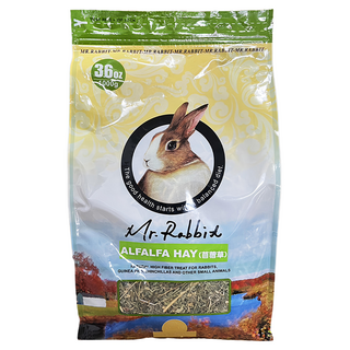 瑞比兔 高級苜蓿草 兔子/天竺鼠/龍貓 營養補充品 天然高纖, 1kg, 1袋