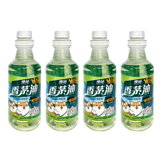 優品 香茅油 補充瓶 525ml 清新消臭 天然成分 台灣製造, 4瓶
