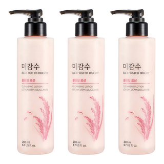 THE FACE SHOP 菲詩小舖 丰米水活卸妝乳GZ, 200ml, 3個