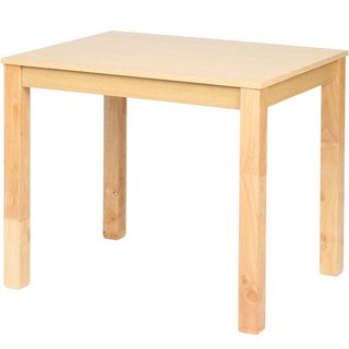 DORIFURNITURE Cabin 橡膠木實木餐桌, 2人, 原木色
