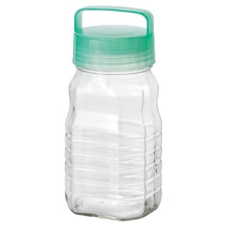 ADERIA 長型醃漬玻璃罐 藍綠, 1.2L, 1個