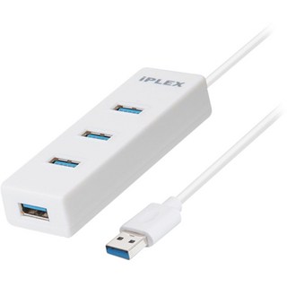 iFLEX 4埠無電源 3.0 USB集線器 KP-4PHU3, 白色, IPLEX KP-4PHU3 白色