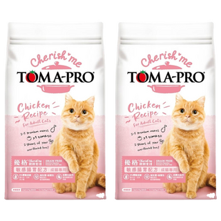 TOMA-PRO 優格 親親食譜 成貓專用 乾飼料, 敏感腸胃配方, 腸益菌/益菌生, 抗氧化配方, 2.27kg, 2袋