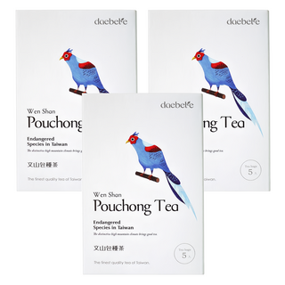 daebete 茶米茶 寶島生態文山包種茶 回甘蜜綠茶湯 清芳雅致花香, 6g, 5包, 3盒