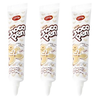 브레드가든 초코 데코펜 화이트 푸드, 20g, 3개