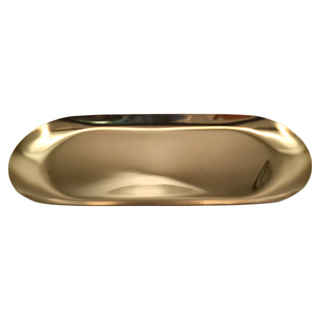 金屬橢圓托盤, 22.8 x 9.5cm, 金色
