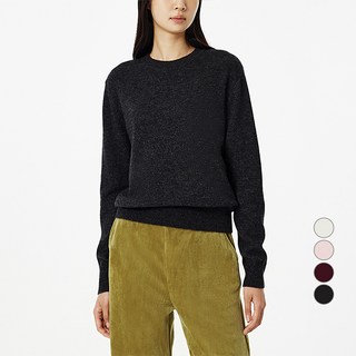 JAJU 女款美麗諾羊毛圓領針織衫