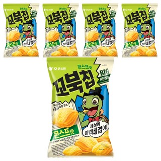 ORION 好麗友 烏龜玉米脆片 玉米濃湯口味, 80g, 5包