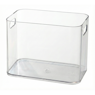 KEYWAY 聯府 閃亮PET收納盒 TLS-200 中 221 x 151 x 169mm, 透明, 2個
