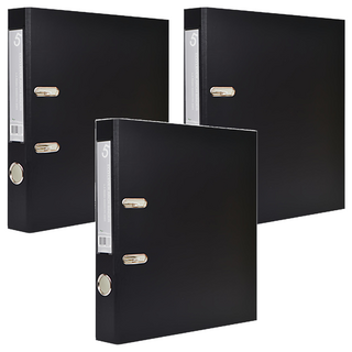 ECO Chungwoon 環保5公分厚夾板 A4活頁夾 黑色, 3本