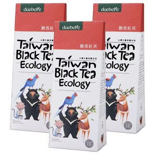 daebete 茶米茶 自然生態 馥香紅茶茶包 甘醇不苦澀 滑順好入口 清甜蜜香 冷熱皆宜, 3g, 15包, 3盒