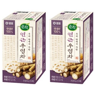 Sunjak 純作 蓮藕牛蒡茶包, 0.8g, 25包, 2盒