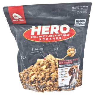 Hero MAMA 蔬果肉鬆糧 犬用, 雞魚拌肉鬆餐, 900g, 1包