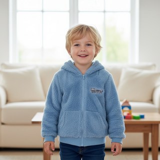 男童 Hello Carbot Faye 羊羔絨連帽外套