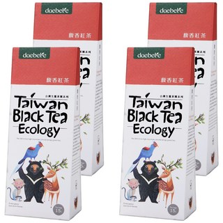 daebete 茶米茶 自然生態 馥香紅茶茶包 甘醇不苦澀 滑順好入口 清甜蜜香 冷熱皆宜, 3g, 15包, 4盒