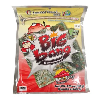 TAO KAE NOI 小老板 超級大海苔超值包 辣味, 50g, 1包