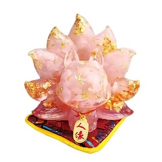 HS-2006 貴人狐仙擺件 (粉晶), 1個