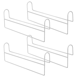 FaSoLa 多功能高低錯位省空間衣櫃掛架 白色 35.5x12x4.2cm, 4組