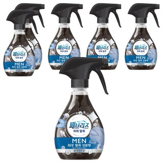 페브리즈 섬유탈취제 맨 쿨 아쿠아향 본품, 370ml, 6개