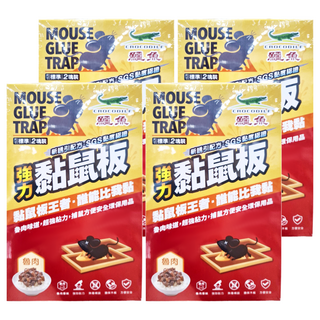 鱷魚 環保黏鼠板滷肉味 小 150g, 4個, 1塊