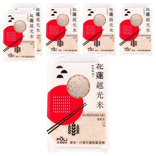 富里鄉農會 花蓮越光米, 1.5kg, 6包, CNS一等