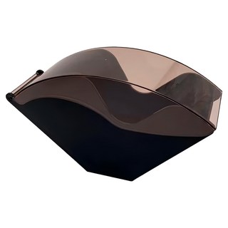 下村企販 咖啡濾紙盒 - 可存放100張, 16.5 x 7.3 x 17.5cm, 黑色, 1個