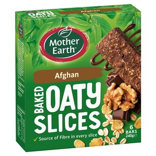 Mother Earth 烘焙燕麥棒 阿富汗口味 6條入, 不含基改食材、人工色素、香料, 240g, 1盒