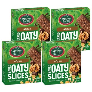 Mother Earth 烘焙燕麥棒 阿富汗口味 6條入 不含基改食材、人工色素、香料, 240g, 4盒