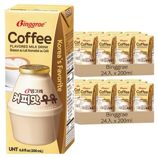 Binggrae Flavored Milk 咖啡牛奶, 200ml, 48入