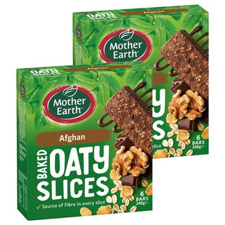 Mother Earth 烘焙燕麥棒 阿富汗口味 6條入, 不含基改食材、人工色素、香料, 240g, 2盒