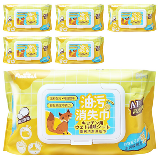 Finetech 釩泰 珍珠紋廚房柔濕巾, 1入, 6包