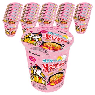 Buldak Ramen 火辣雞肉鐵板炒麵杯裝 奶油白醬 80g, 30入