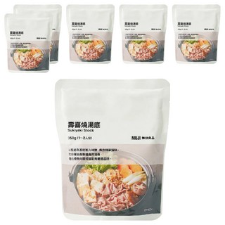 MUJI 無印良品 壽喜燒湯底, 350g, 6包
