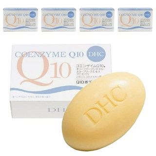 DHC Q10美體柔膚皂，含輔酶Q10、濃縮橄欖油、蘆薈，120g, 5個