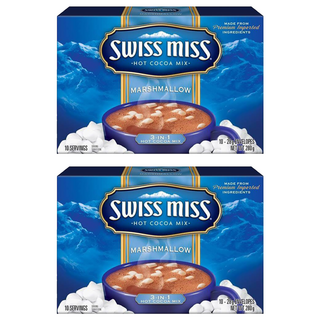 SWISS MISS 牛奶可可粉 棉花糖 原裝進口 香醇濃郁 冷熱皆宜, 28g, 10包, 2盒