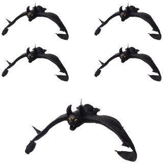 逼真蝙蝠模型道具 5入, 單一顏色