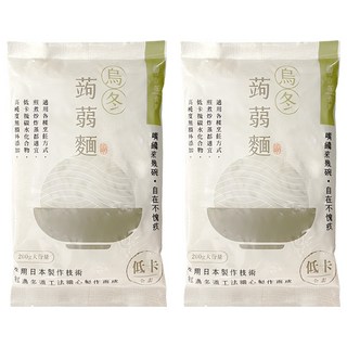 自在食刻 烏冬蒟蒻麵, 200g, 2包
