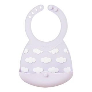 VIIDA Joy 便攜式矽膠圍兜, 糖果紫, 1個, 1個