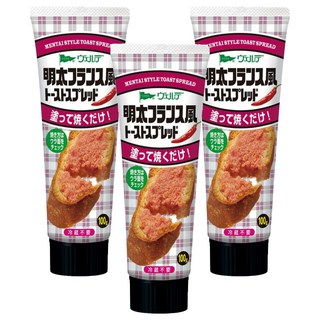 VERDE 中島 麵包抹醬條 明太子風味 濃郁口感 管狀包裝, 100g, 3條