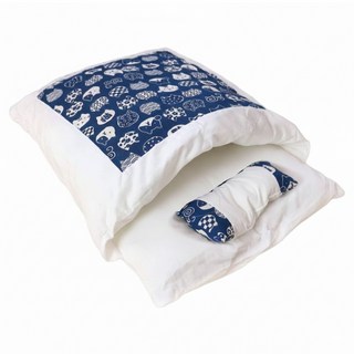 日式貓窩睡袋, 藍色, 1個