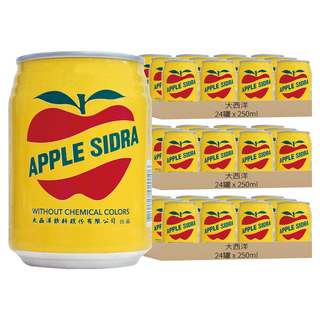 大西洋 蘋菓西打, 250ml, 72罐