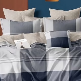 A-ONE 雪紡棉被套, 磨毛加工親膚柔軟, 吸濕排汗, 色牢度高不易褪色, SGS檢驗合格, 雙人, 漫步雲端