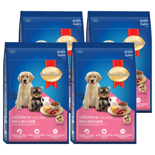 SmartHeart 慧心 幼犬配方 犬糧 富含DHA、Omega 補充鈣質, 牛肉 + 牛奶, 2.7kg, 4袋