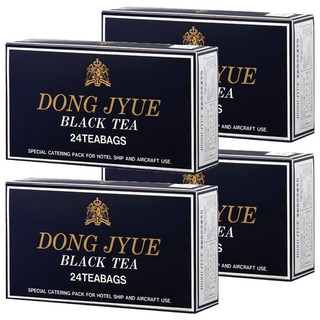 DONG JYUE 東爵好茶 商用免濾冰紅茶茶包 阿薩姆紅茶, 25g, 24包, 4盒